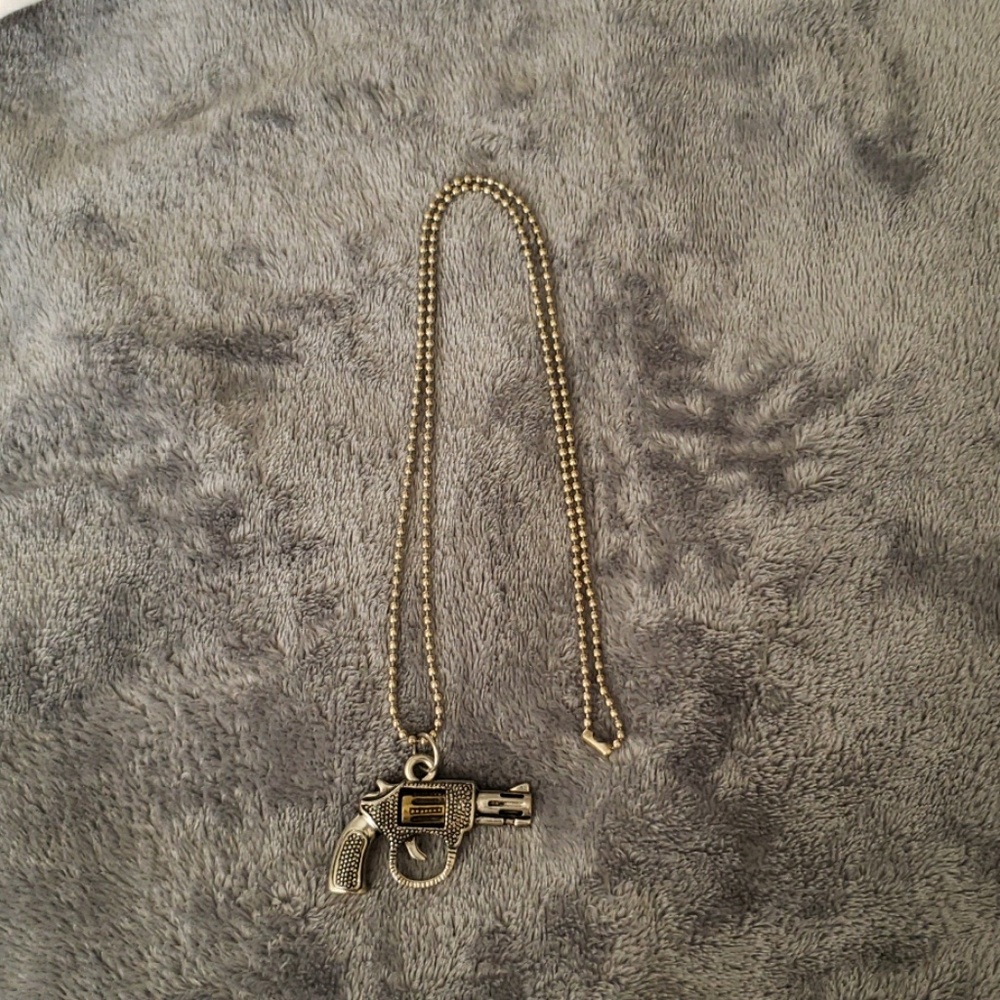Revolver Charm Necklace - Picture 2 of 3